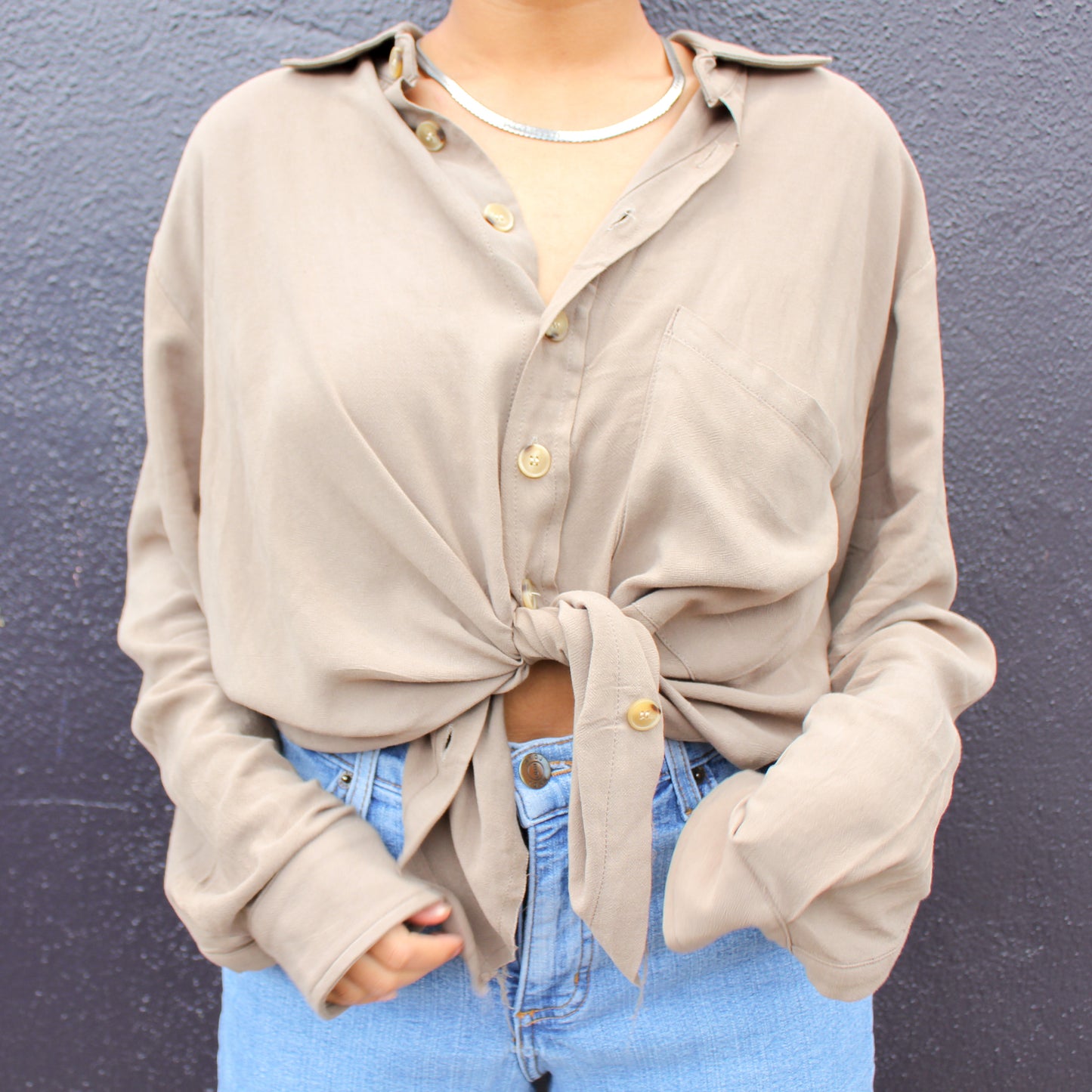 Monica Olive Shirt