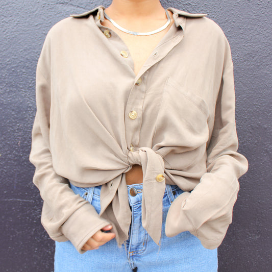Monica Olive Shirt