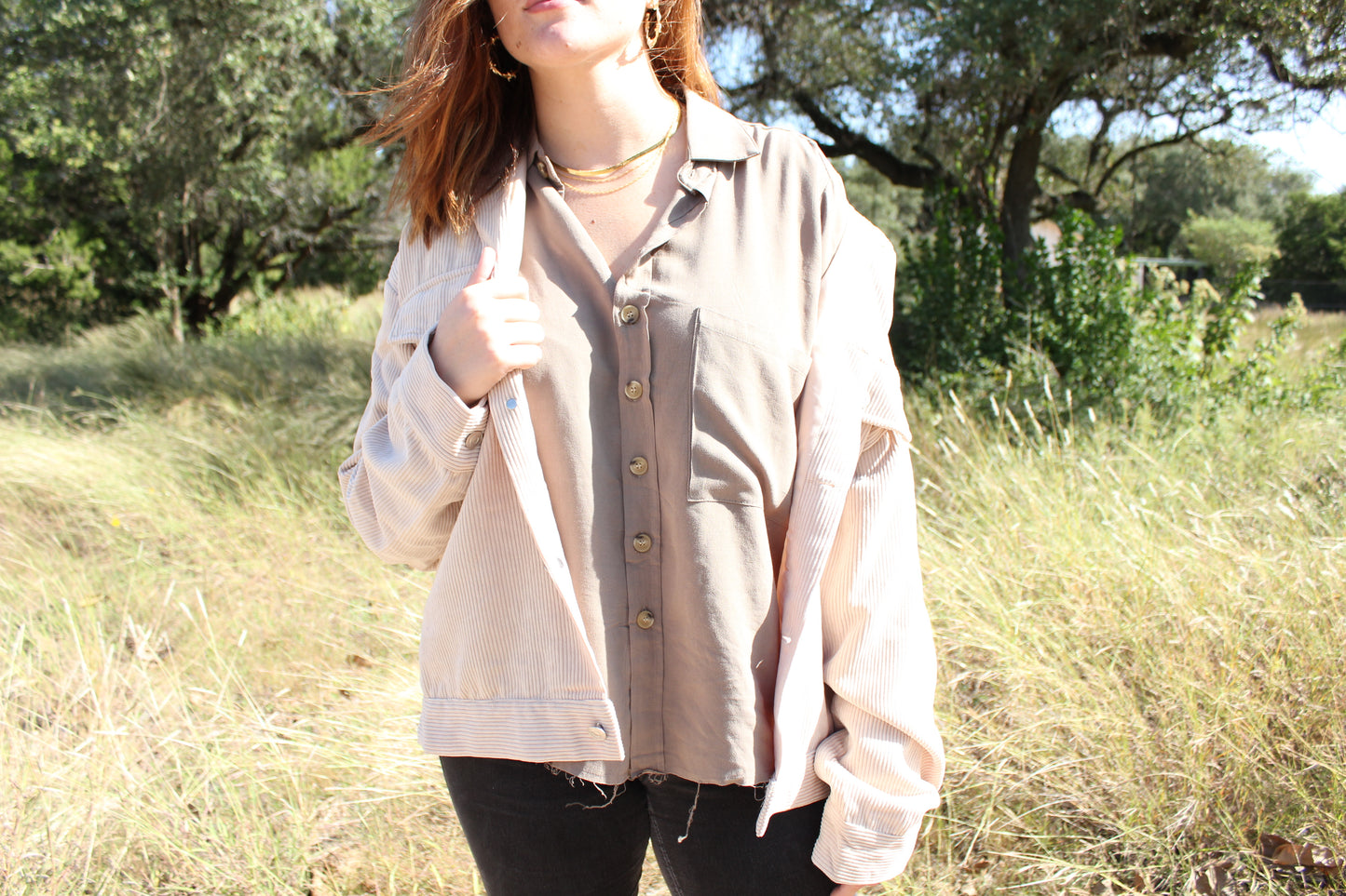 Monica Olive Shirt